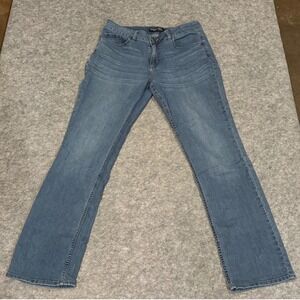 Riders by Lee Mid Rise Straight‎ Leg Womens Blue Denim Jeans Size 10